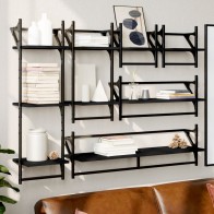 6 Piece Wall Shelf Set with...