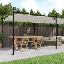 Pergola with Retractable Roof Anthracite 295x292x230 cm