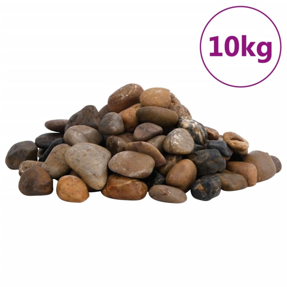 Polished Pebbles 25 kg Mixed Colour 2-5 cm