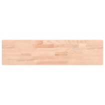 Wall Shelf 80x20x1.5 cm Solid Wood Beech