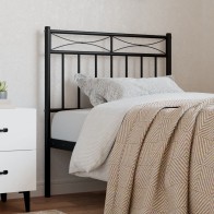 Metal Headboard White 193 cm