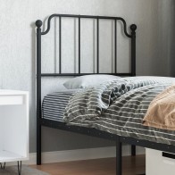 Metal Headboard White 200 cm