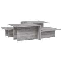 Coffee Tables 2 pcs Smoked Oak Engineered Wood