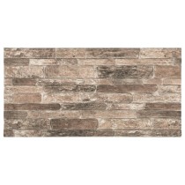 3D-Wandpaneele 10 Stk. Dunkelbraun & Grau Backstein-Optik EPS