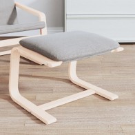 Footstool Cream 51x41x40 cm...