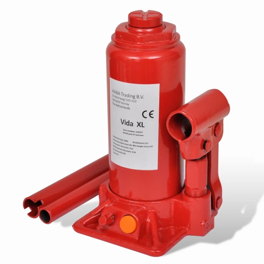 Hydraulic Bottle Jack 5 Ton Red Car Lift Automotive