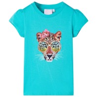 Kinder-T-Shirt Neonrosa 140