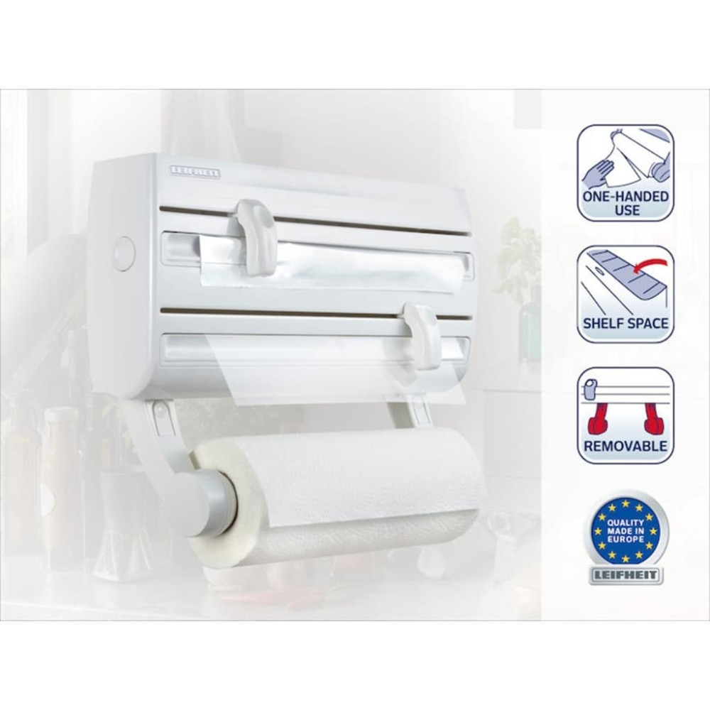 Leifheit Wall-mounted Roll Holder Parat F2 White 25771