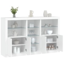Sideboard with LED Lights Concrete Grey 162x37x100 cm