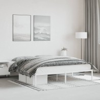 Metal Bed Frame White...
