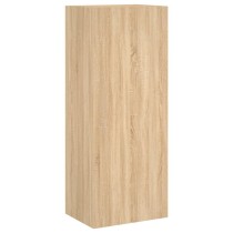 TV Wall Cabinet Sonoma Oak 40.5x30x102 cm Engineered Wood