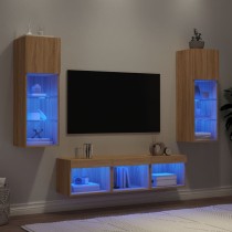 5 Piece TV Wall Units with...