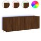 TV Wall Cabinets with LED Lights 2 pcs Brown Oak 60x35x41 cm