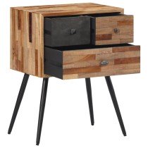 Bedside Cabinet 47x31.5x60 cm Solid Wood Teak