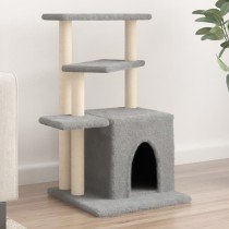 Cat Tree with Sisal Scratching Posts Dark Grey 83.5 cm