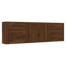 Sideboards 3 pcs Concrete Grey Engineered Wood