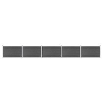 Garden Fence WPC 872x106 cm Grey