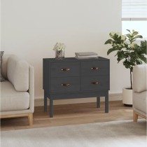 Konsolenschrank Schwarz 90x40x78 cm Massivholz Kiefer