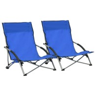 Folding Beach Chairs 2 pcs...
