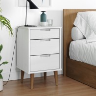 Bedside Cabinet MOLDE White...