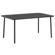 Garden Table Dark Grey 80x80x72 cm Steel