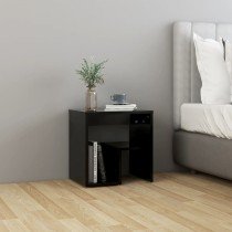 Bed Cabinets 2 pcs Grey 40x30x40 cm Engineered Wood