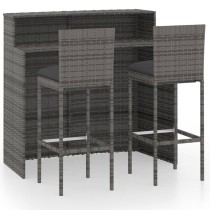 3 Piece Garden Bar Set with...