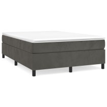 Box Spring Bed Frame Dark Grey 180x200 cm 6FT Super King Velvet