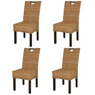 Dining Chair 6 pcs Kubu...