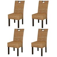 Dining Chair 6 pcs Kubu...