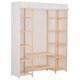Kleiderschrank Weiß 135 x 40 x 170 cm Stoff