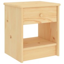 Bedside Cabinet Light Wood 35x30x40 cm Solid Pinewood