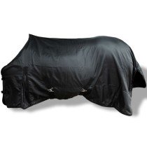 Fleecedecke Pferdedecke doppelschichtig 145 cm Schwarz