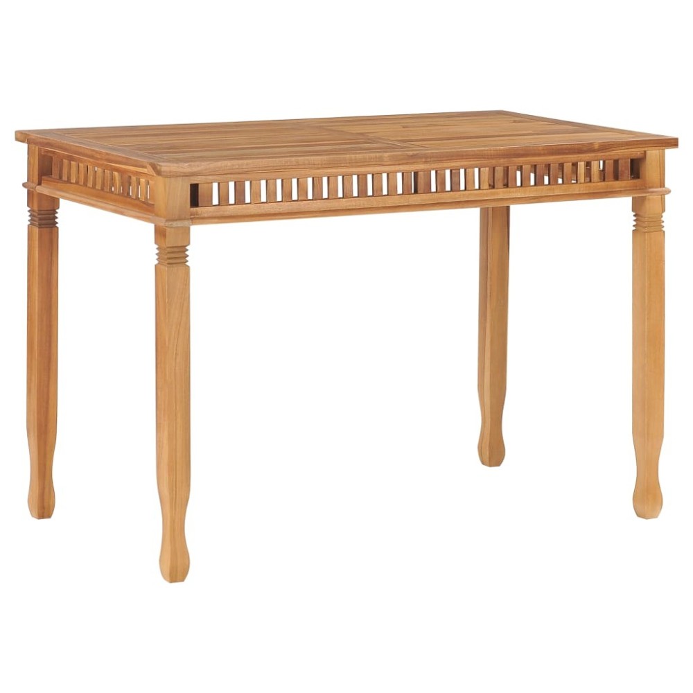 Garden Dining Table 80x80x80 cm Solid Teak Wood