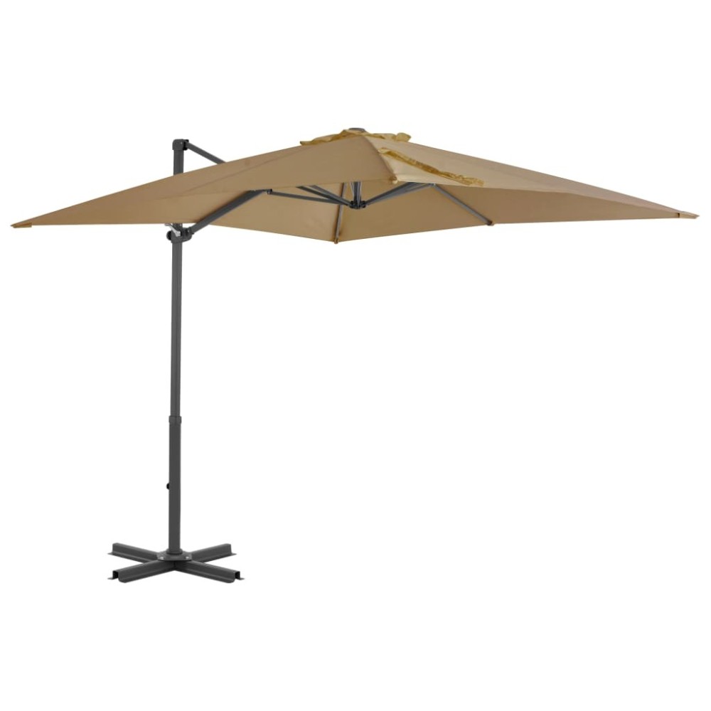 Ampelschirm mit Aluminium-Mast Anthrazit 300 cm