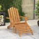 Garden Adirondack Chairs with Footrests 2 pcs Solid Wood Acacia