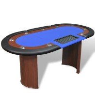 10-Player Poker Table with...
