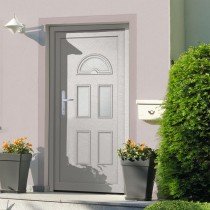 Front Door White 88x208 cm PVC