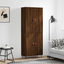 Highboard Sonoma Oak 69.5x34x180 cm Engineered Wood