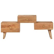 TV Cabinet 108x30x49 cm Solid Acacia Wood