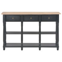 Konsolentisch Grau 120x30x76 cm MDF