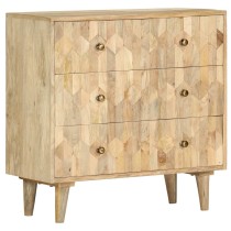 Schubladenkommode 75×35×75 cm Mango Massivholz