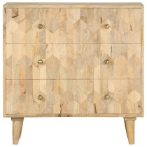 Schubladenkommode 75×35×75 cm Mango Massivholz