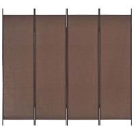 4-Panel Room Divider Brown...