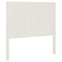 Bed Headboard White 145.5x4x100 cm Solid Pine Wood