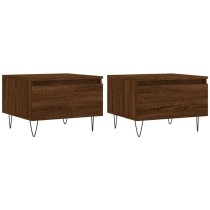 Coffee Tables 2 pcs Black 50x46x35 cm Engineered Wood