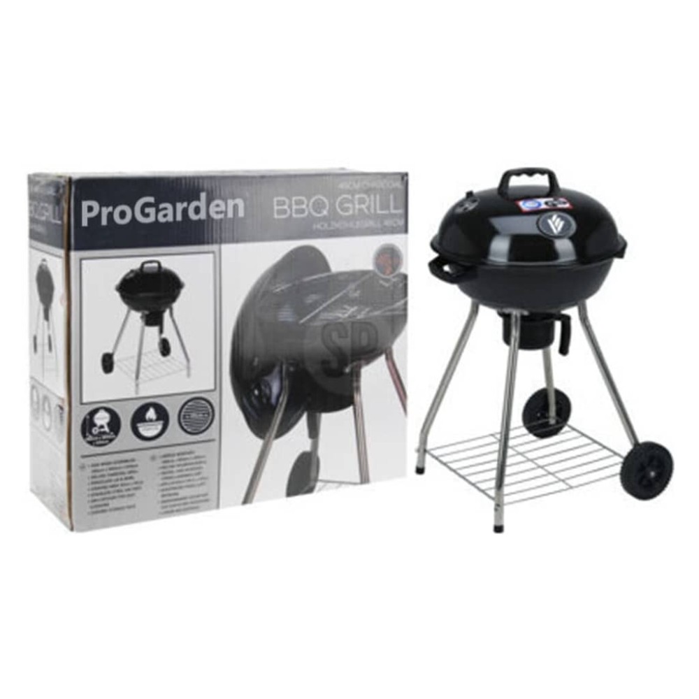 ProGarden BBQ Grill on Wheels Black