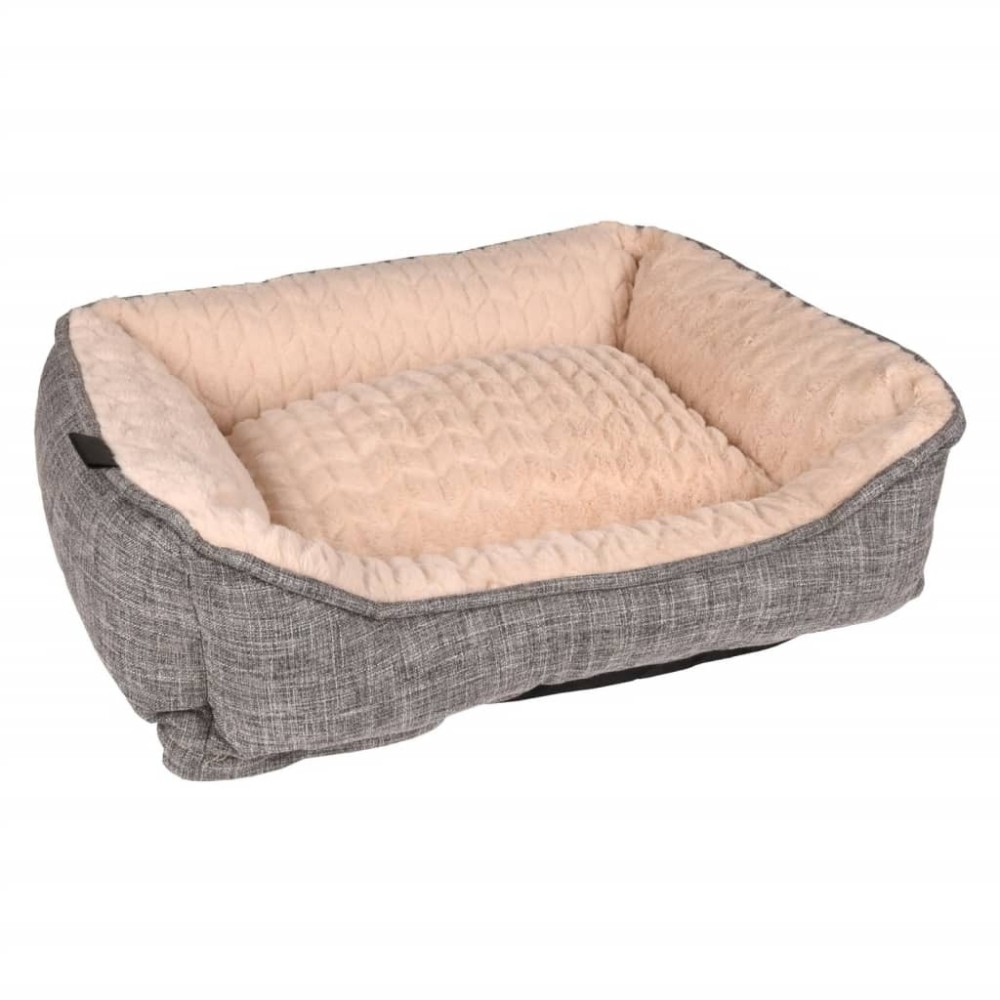 FLAMINGO Dog Basket Zupo Rectangular 50x40x16 cm Grey