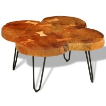 Coffee Table 36 cm 4 Trunks Solid Wood Acacia