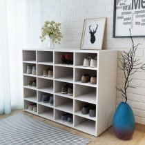 Shoe Rack Engineered Wood 92x30x67.5 cm Oak